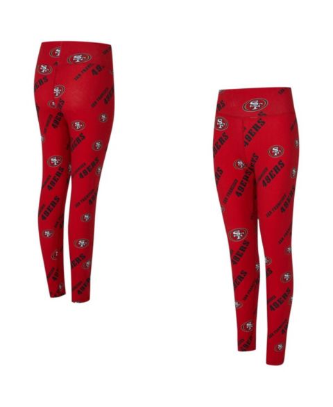 Женские леггинсы Concepts Sport Scarlet San Francisco 49ers Mosaic Allover Print