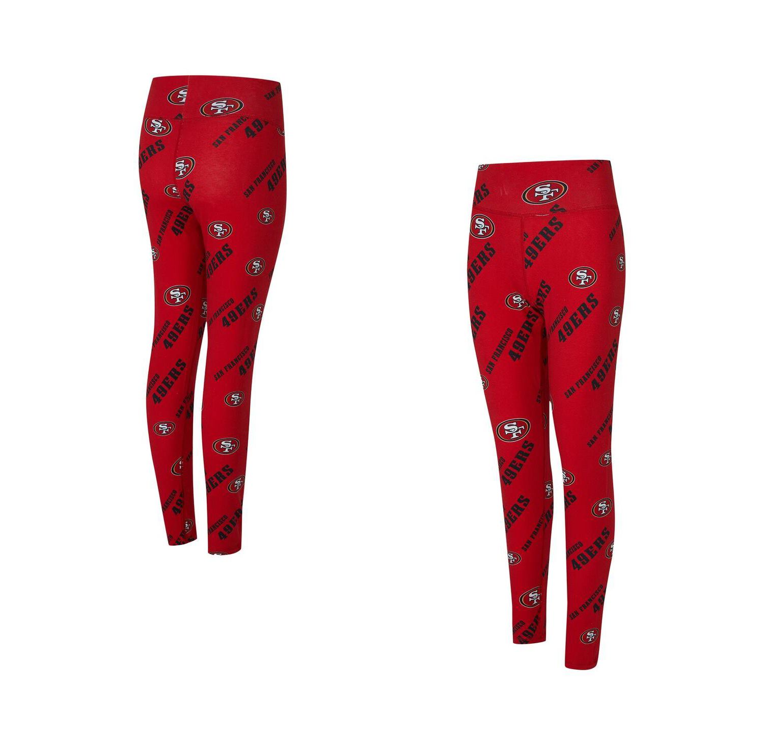 Women's Scarlet San Francisco 49ers Mosaic Allover Print Leggings