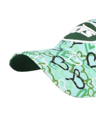 Girls Preschool Green New York Jets Mural Clean Up Adjustable Hat