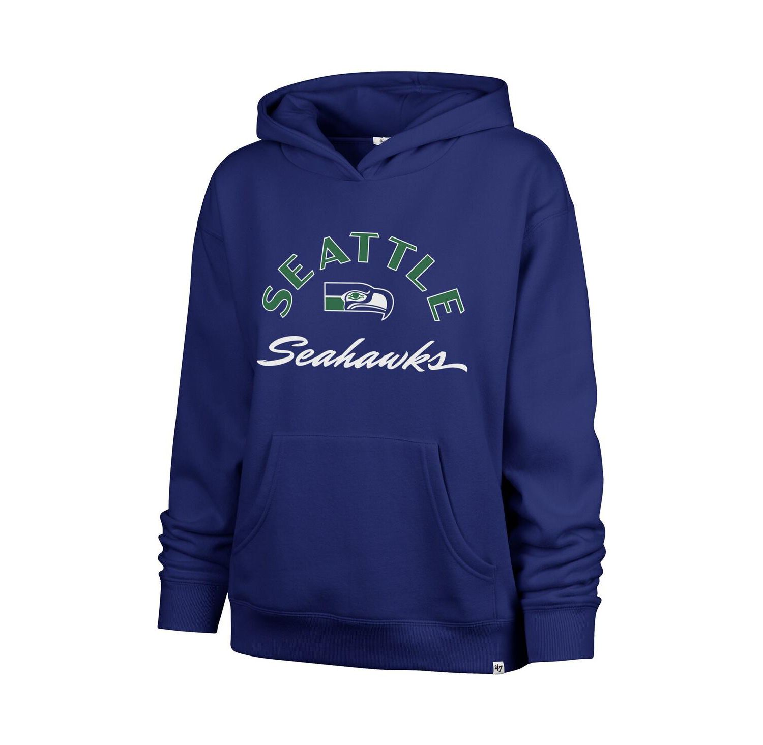 Women's Royal Seattle Seahawks Whirlwind Naomi Pullover Hoodie