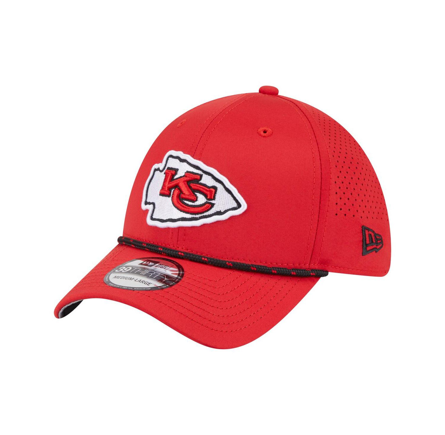 Men's Red Kansas City Chiefs Perforated 39THIRTY Flex Hat