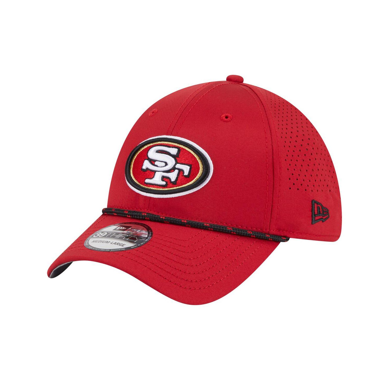 Men's Scarlet San Francisco 49ers Perforated 39THIRTY Flex Hat