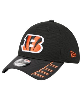 New Era - Men's Black Cincinnati Bengals Visor Hit 39THIRTY Flex Hat