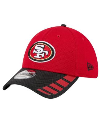 New Era - Men's Scarlet San Francisco 49ers Visor Hit 39THIRTY Flex Hat
