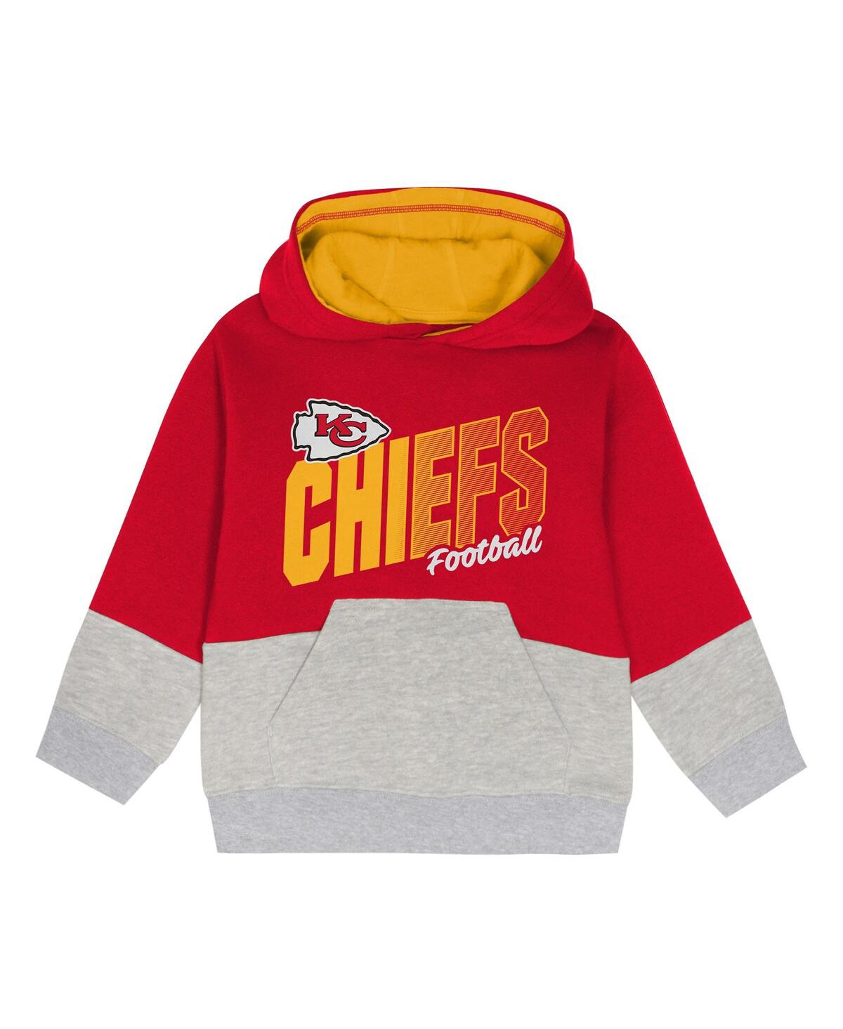 Outerstuff Toddler Red Kansas City Chiefs Lineman Fleece Hoodie Pants Set