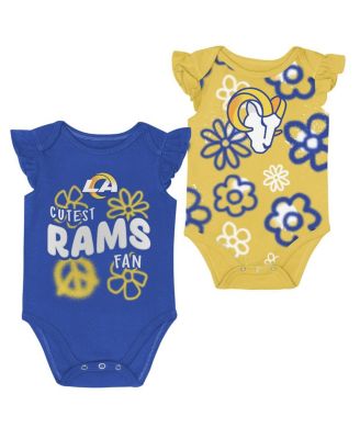 Outerstuff - Baby Girls Los Angeles Rams The Sunshine Two-Piece Bodysuit Set