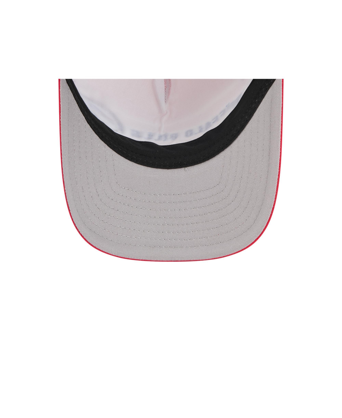New Era Men's Red Buffalo Bills Linear A-Frame 9FORTY Adjustable Hat