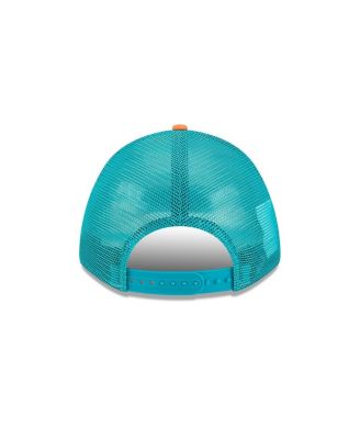 Men's Orange Miami Dolphins Linear A-Frame 9FORTY Adjustable Hat