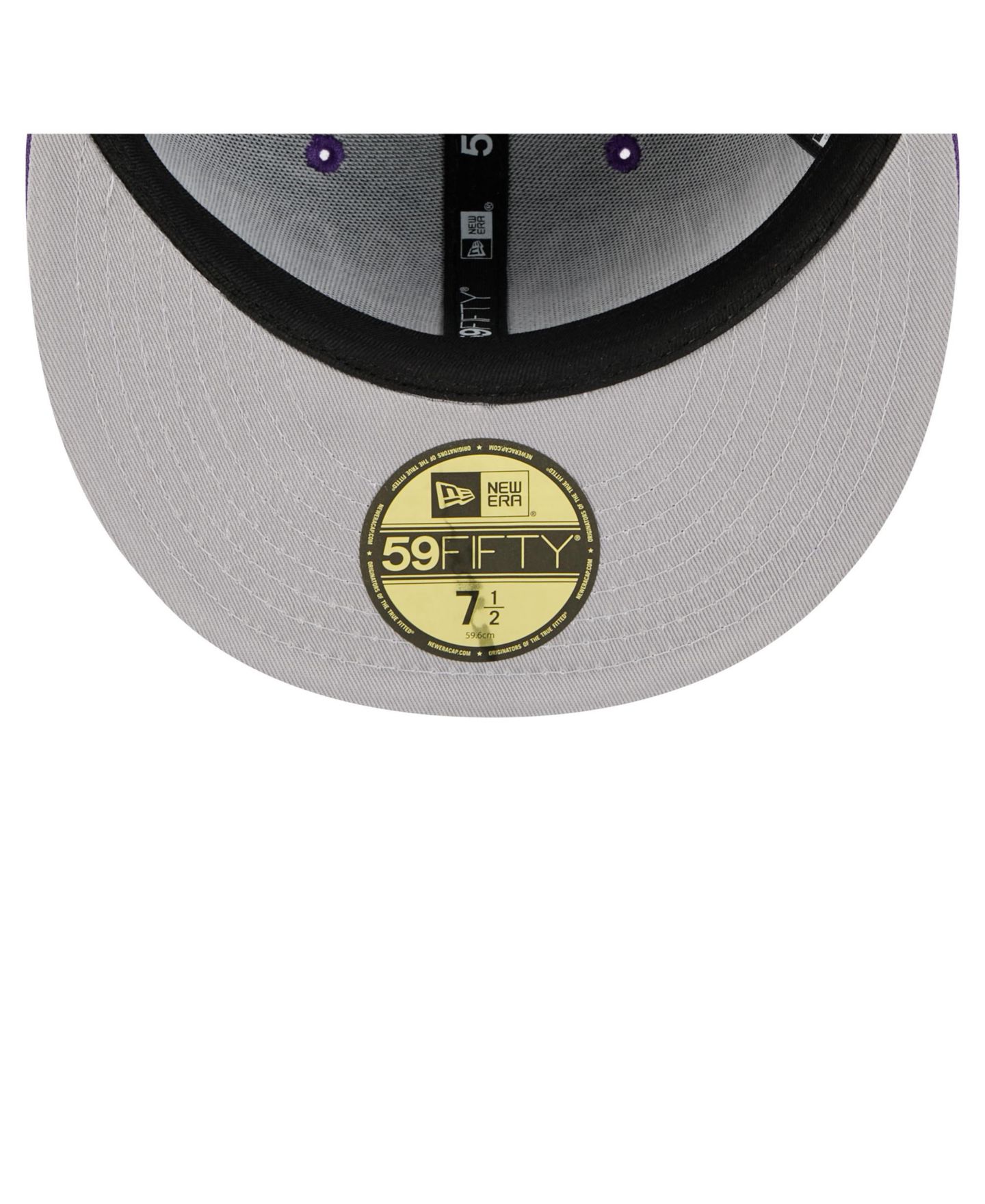 Мужская кепка New Era Purple Minnesota Vikings Oversized 59FIFTY Fitted Hat — фото 3