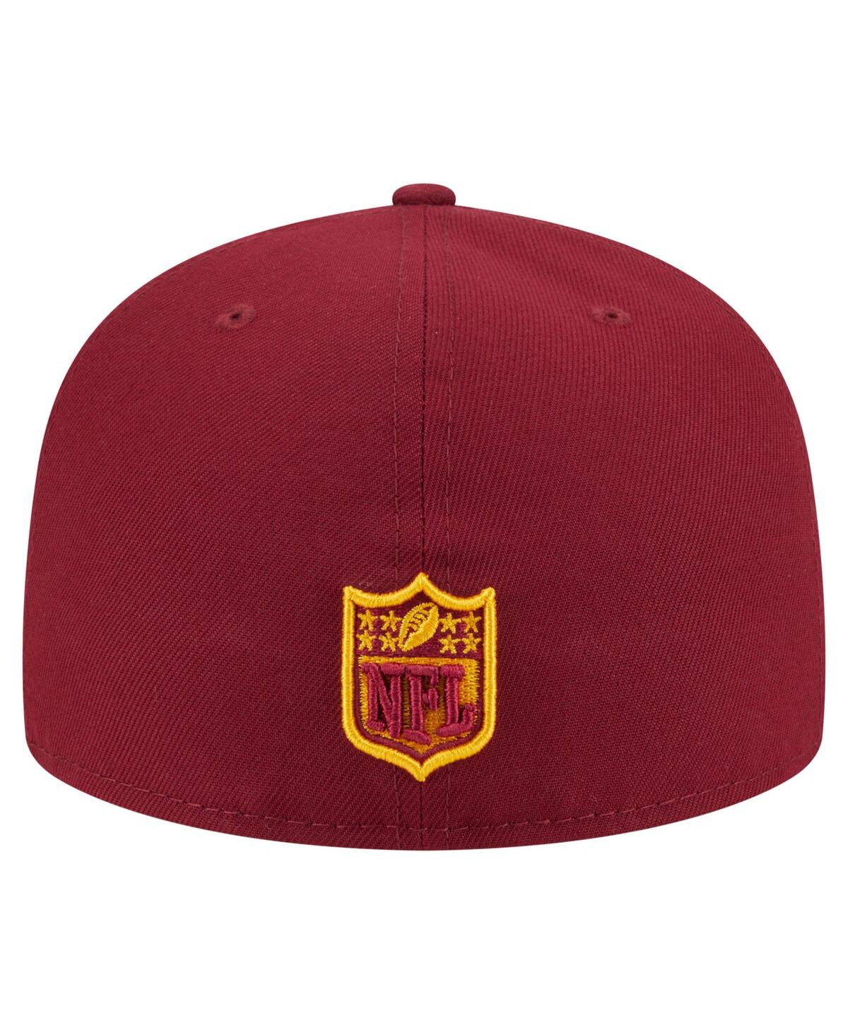 New Era Men's Burgundy Washington Commanders Oversized 59fifty Fitted Hat In Burgundy