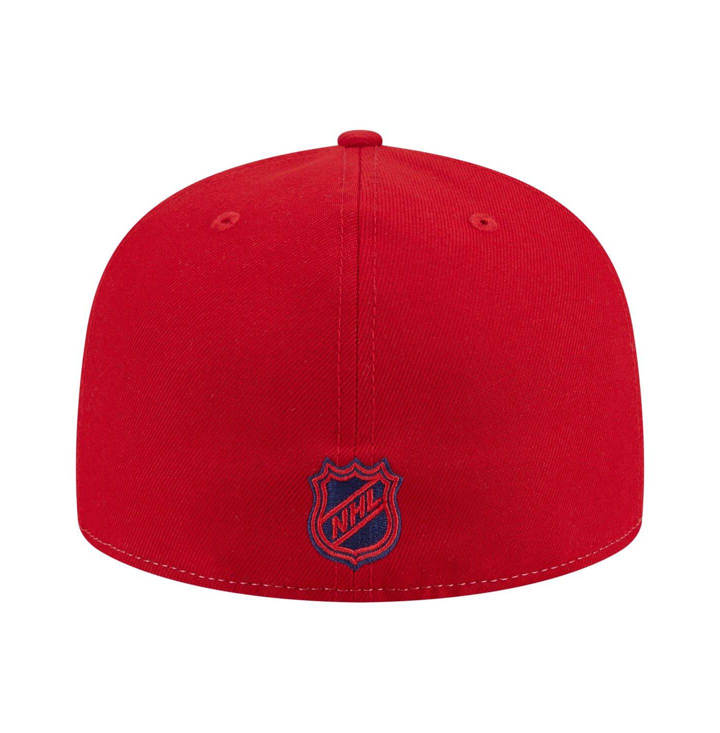 Мужская кепка New Era White/Red Washington Capitals Repeat Two-Tone 59FIFTY Fitted Hat — фото 3