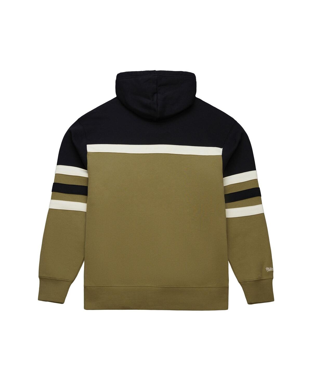 Mitchell & Ness Men's Olive San Francisco 49ers Logo Head Coach Hoodie In Green