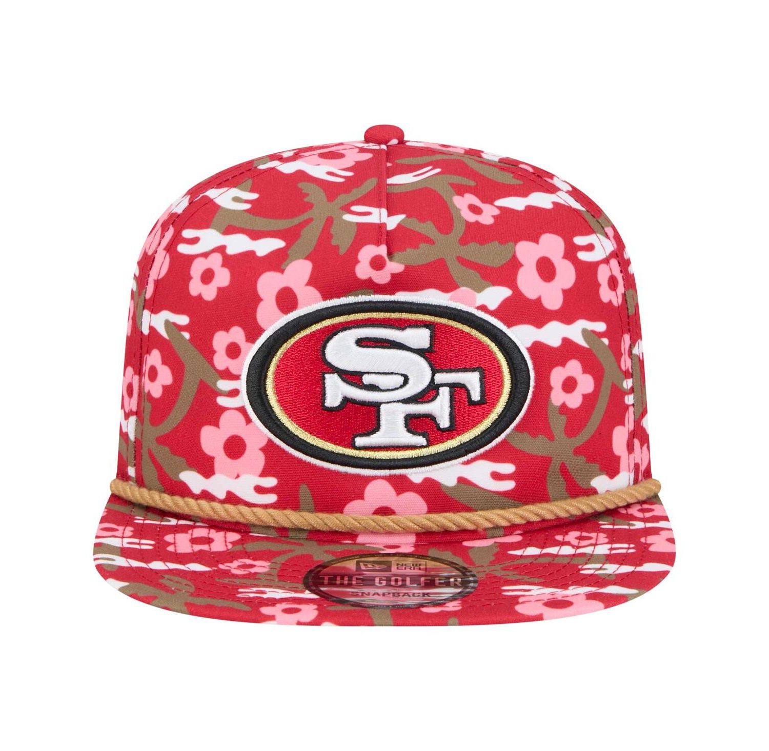 Men's Scarlet San Francisco 49ers Wakey Golfer Snapback Hat