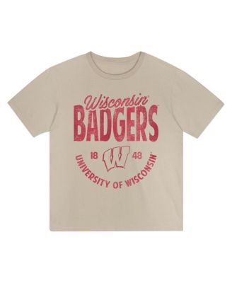 Toddler Tan Wisconsin Badgers News Flash T-Shirt