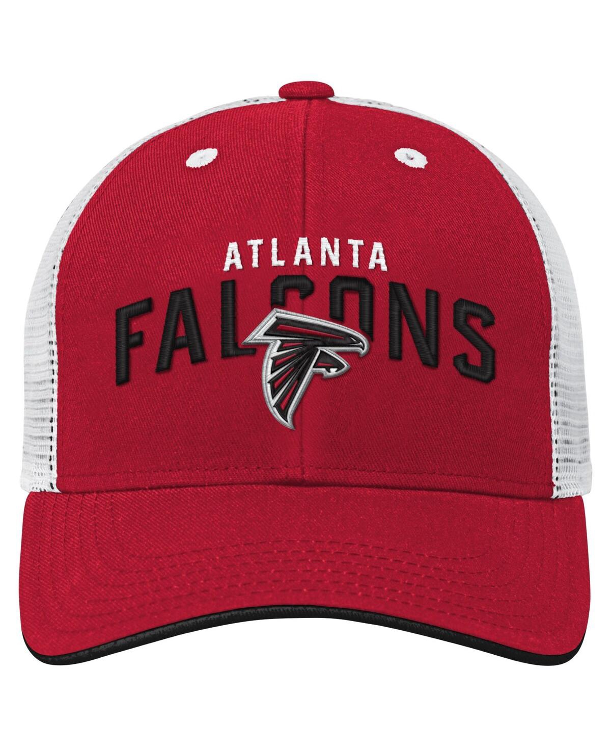 Outerstuff Big Boys and Girls Red Atlanta Falcons Core Lockup Trucker Adjustable Hat
