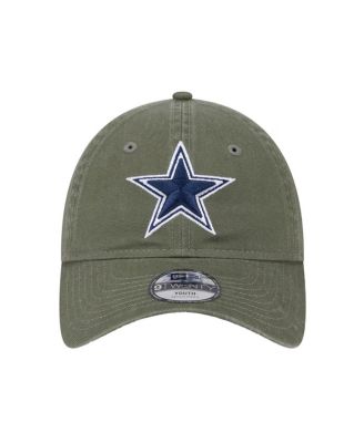 Big Boys and Girls Olive Dallas Cowboys Main 9TWENTY Adjustable Hat