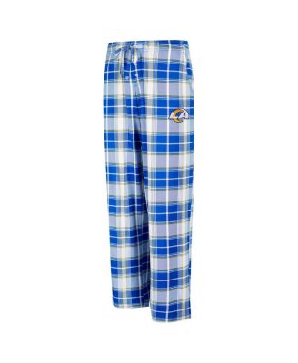 Women's Royal Los Angeles Rams Ashford Plaid Knit Pants