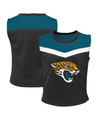 Outerstuff - Big Girls Teal Jacksonville Jaguars Spirit Two-Piece Cheerleader Set