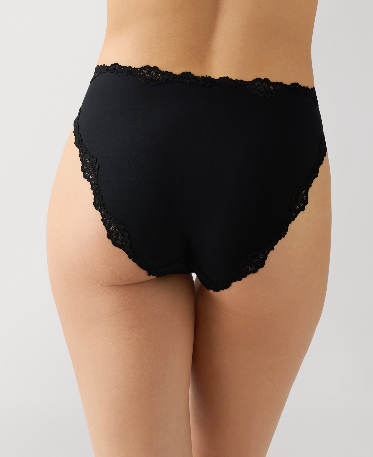 B.tempt'd Women's Moderate Coverage Lace Detailed Panties In Black