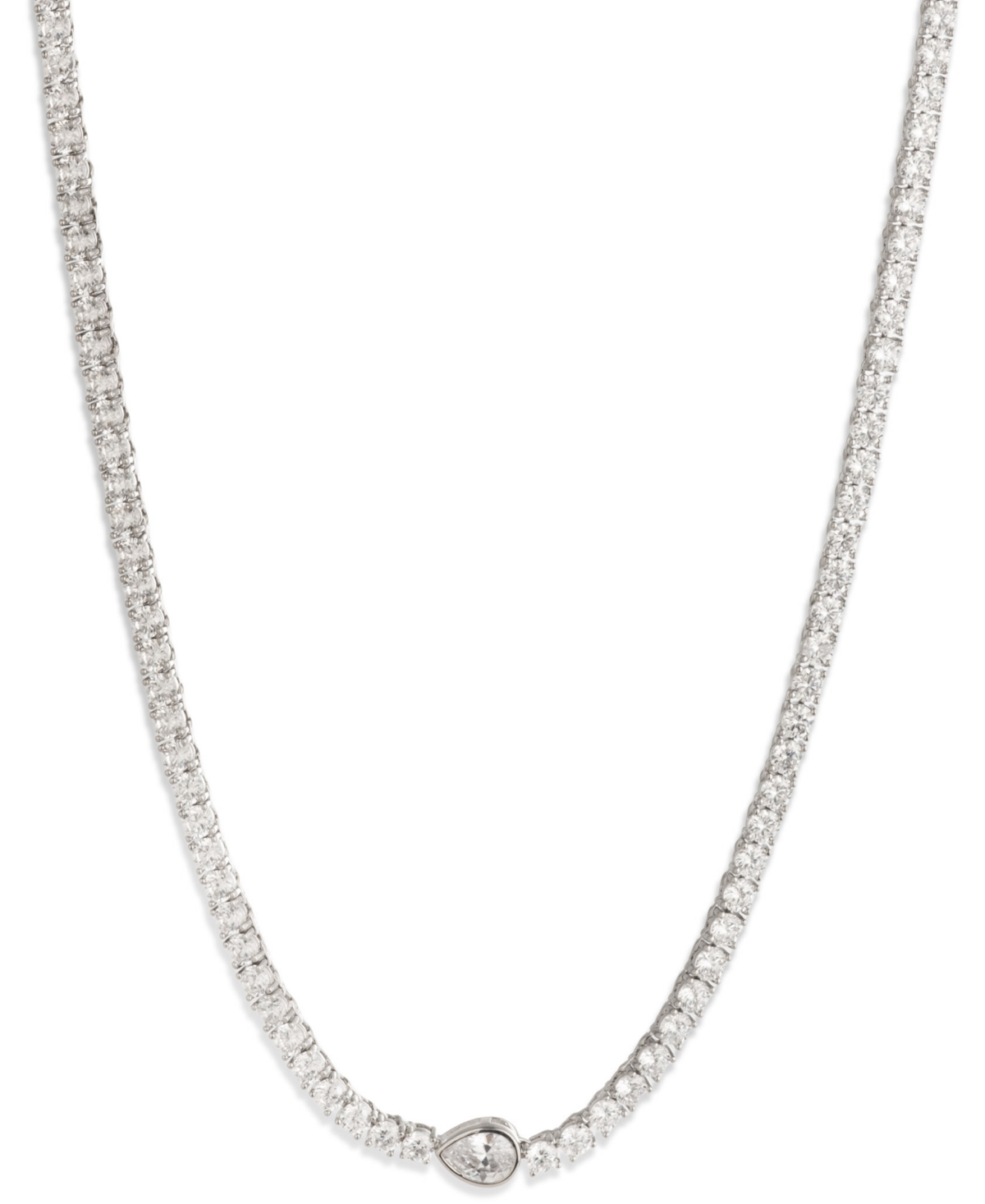 Givenchy Glass Stone Extender Collar Necklace In Metallic