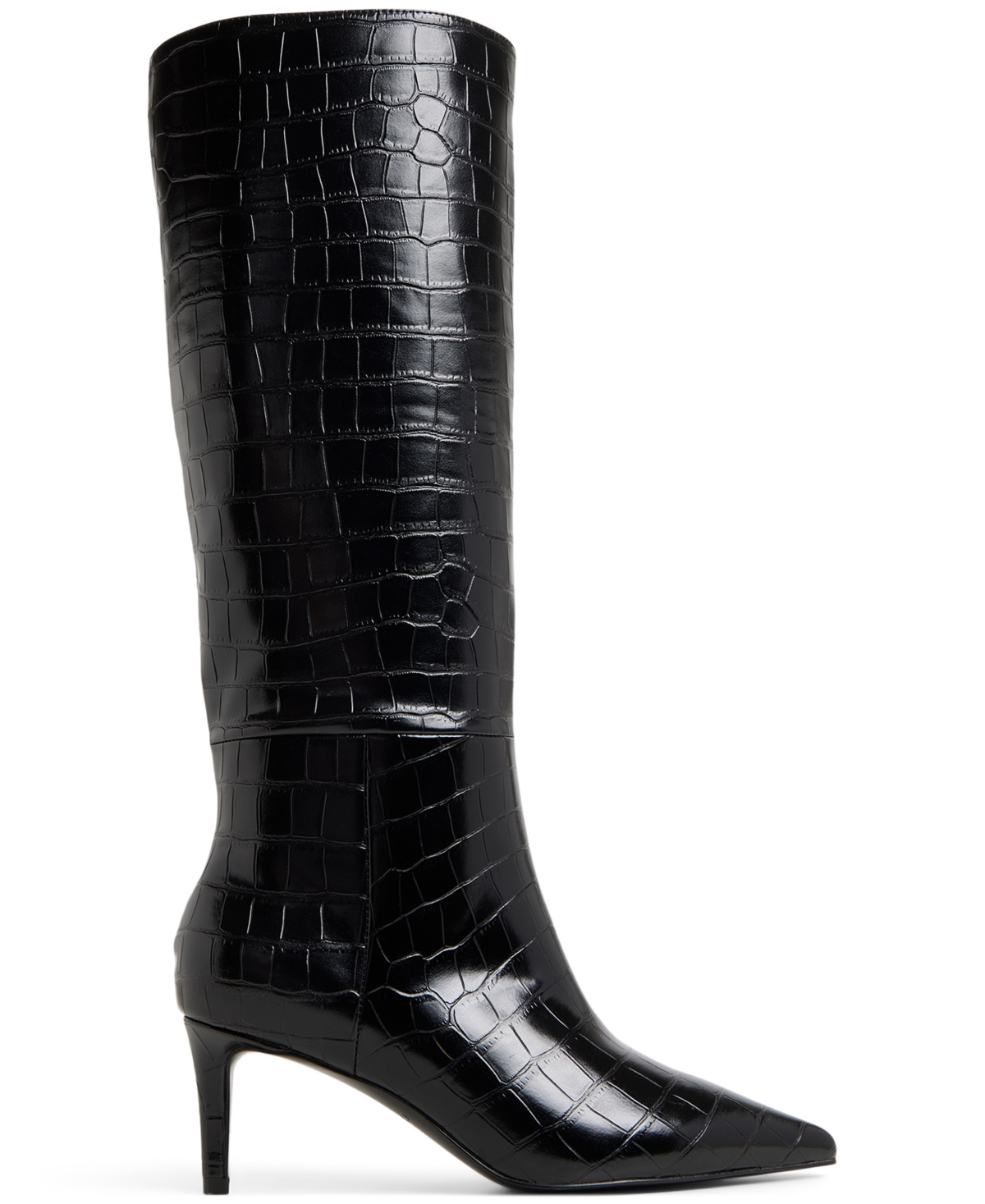 Aldo Heathher Pointed Toe Knee High Boot In Black