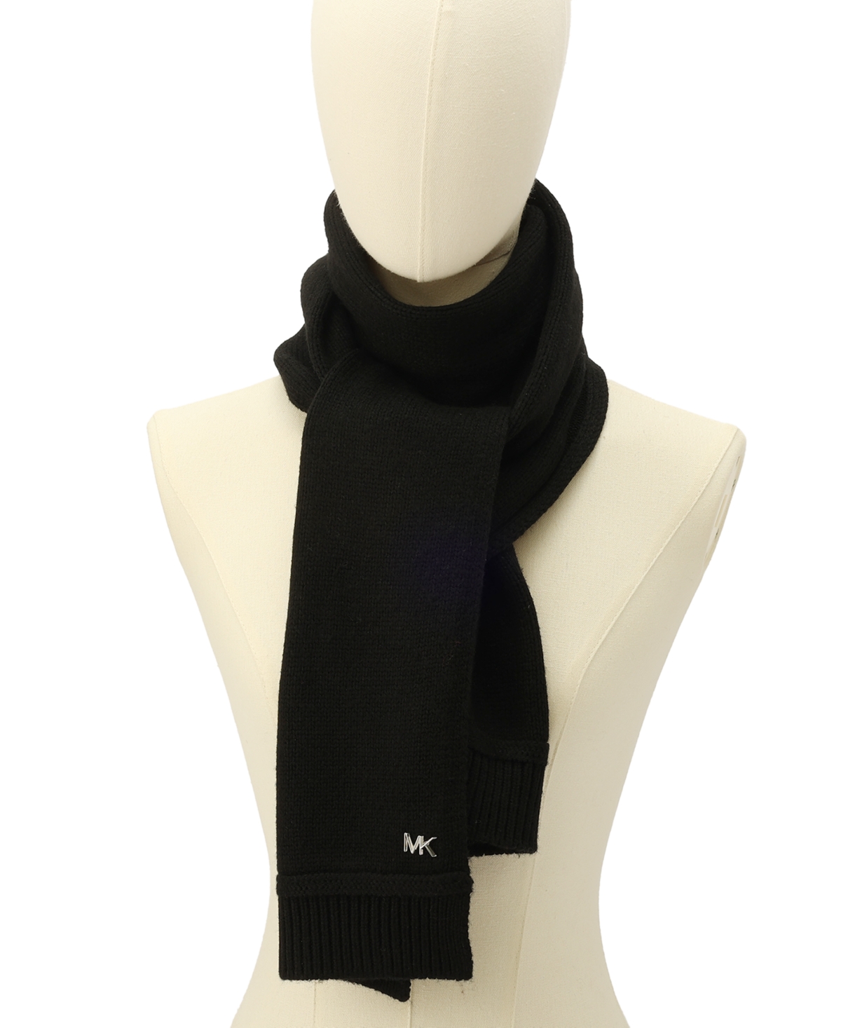 Michael Kors Women's Exposed Seam Scarf In Black