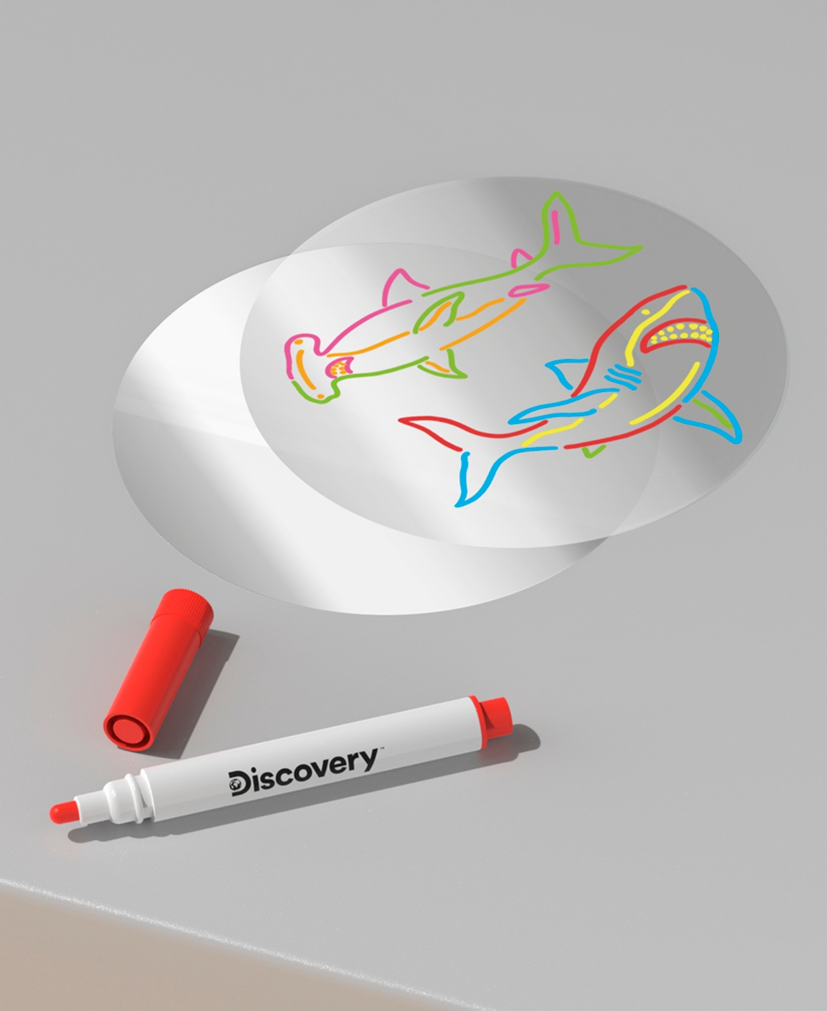 Discovery Doodle Projector Light Art Station 17 Piece In Multi