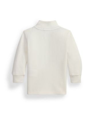 Baby Boy Estate-Rib Mock Neck Sweater