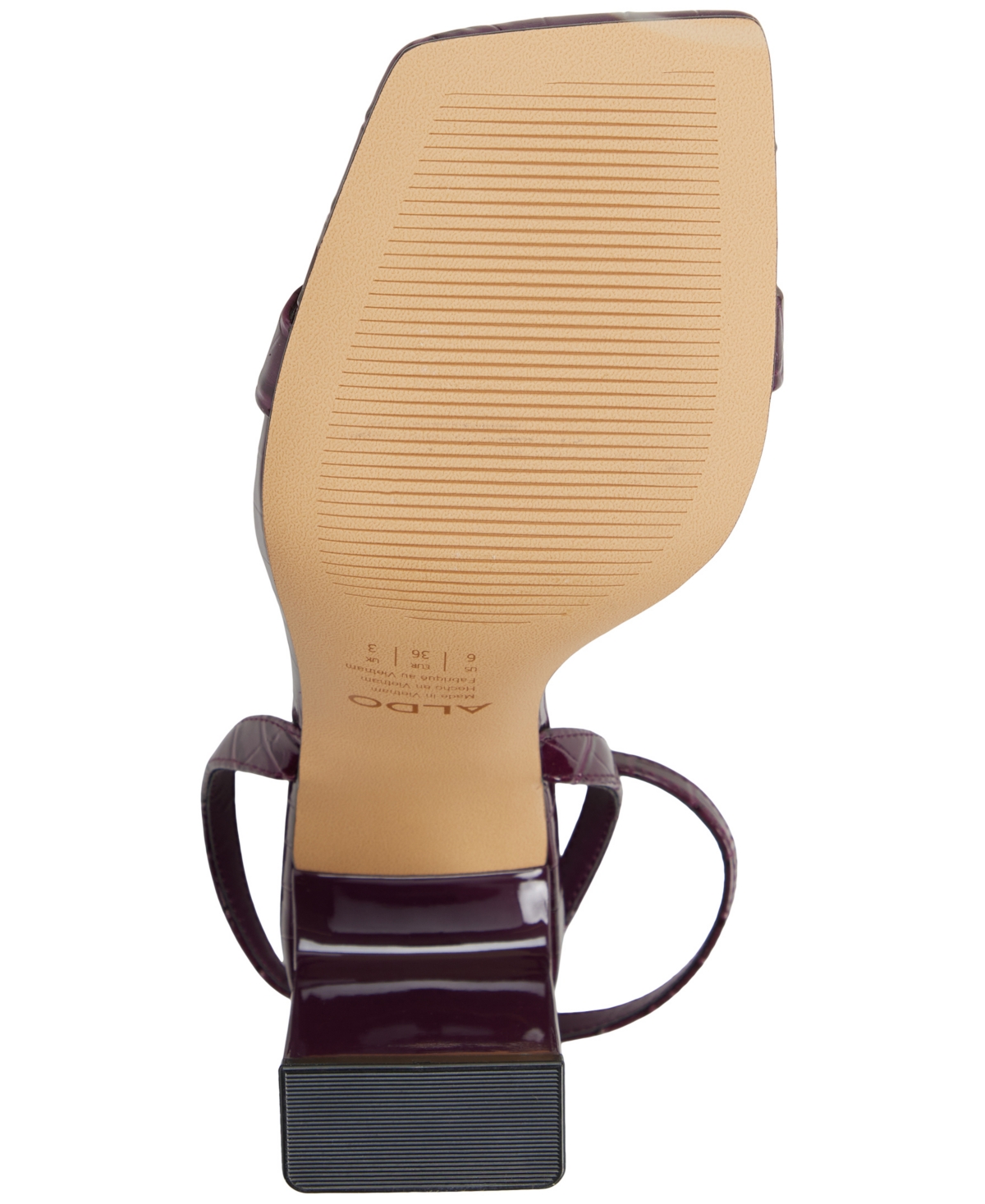 Aldo Women's Azzira 2-piece Square Toe Dress Sandals In Burgundy