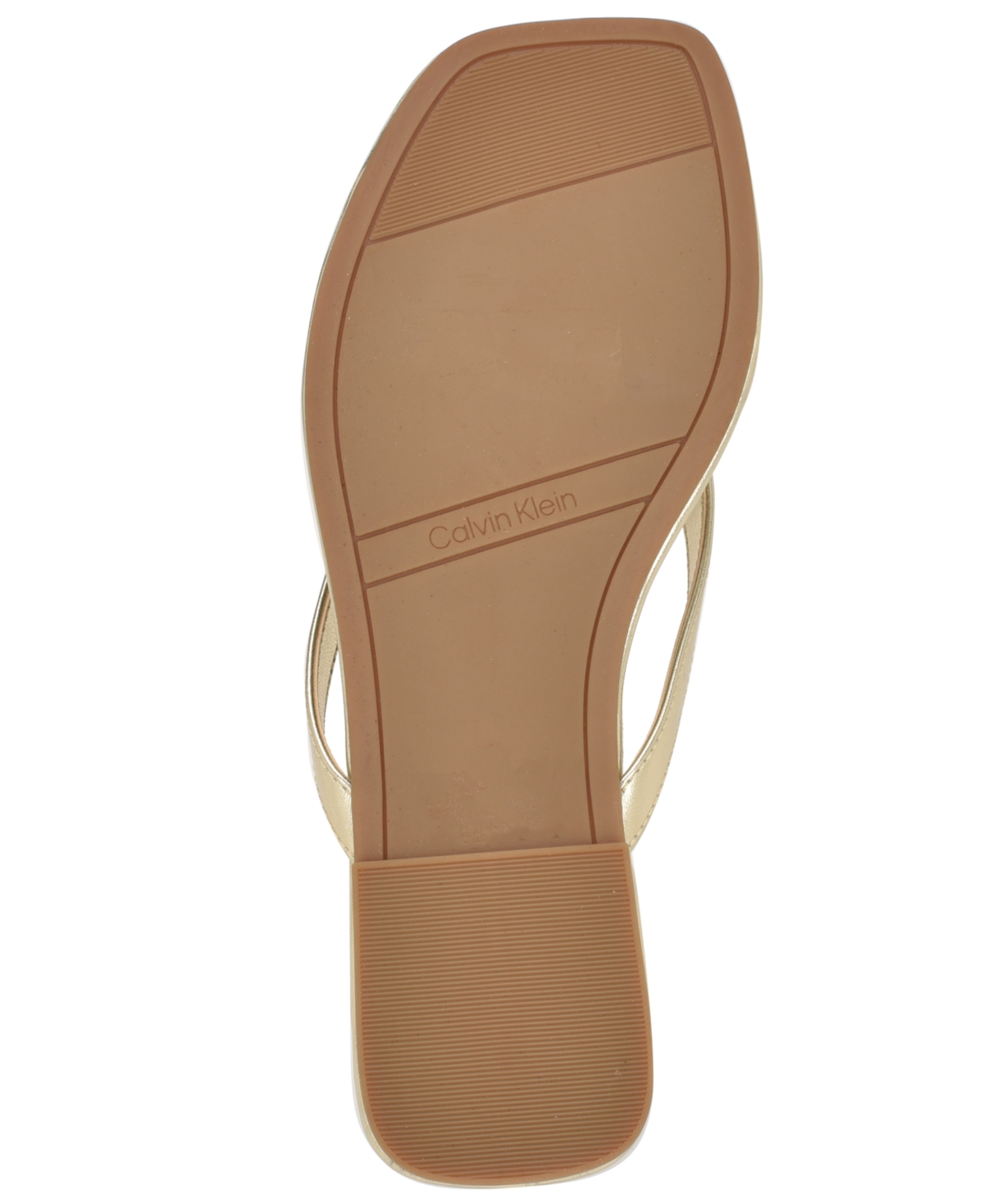 Calvin Klein Stelea Flip Flop In Gold