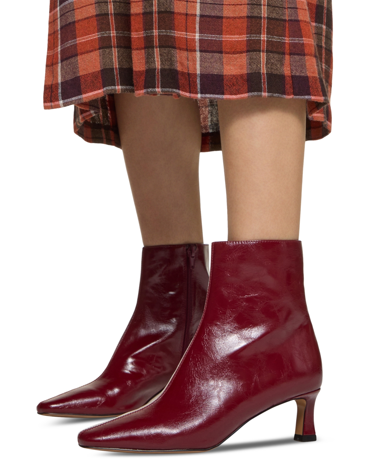 Aldo Juliyaa Kitten Heel Bootie In Red