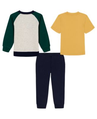 Boys' 2T-7 T-Shirt and Joggers, 3-Piece Set