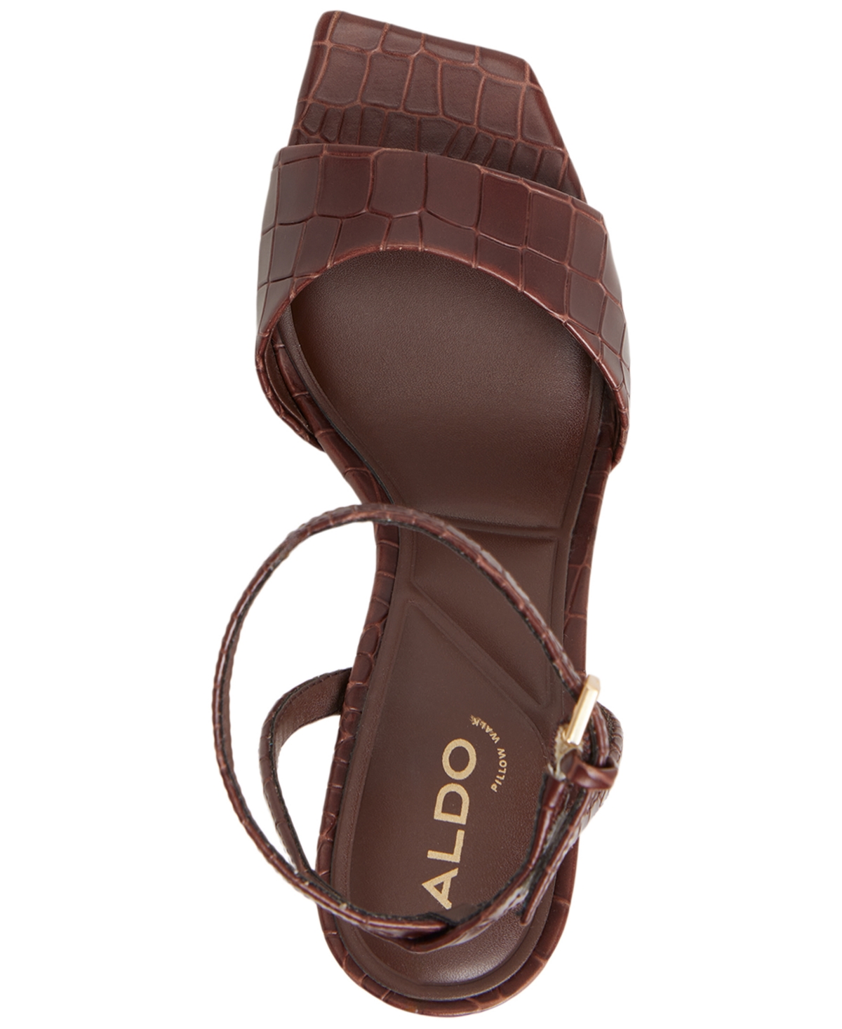 Aldo Women's Harmonious Two-piece Square Toe Dress Sandals In Burgundy