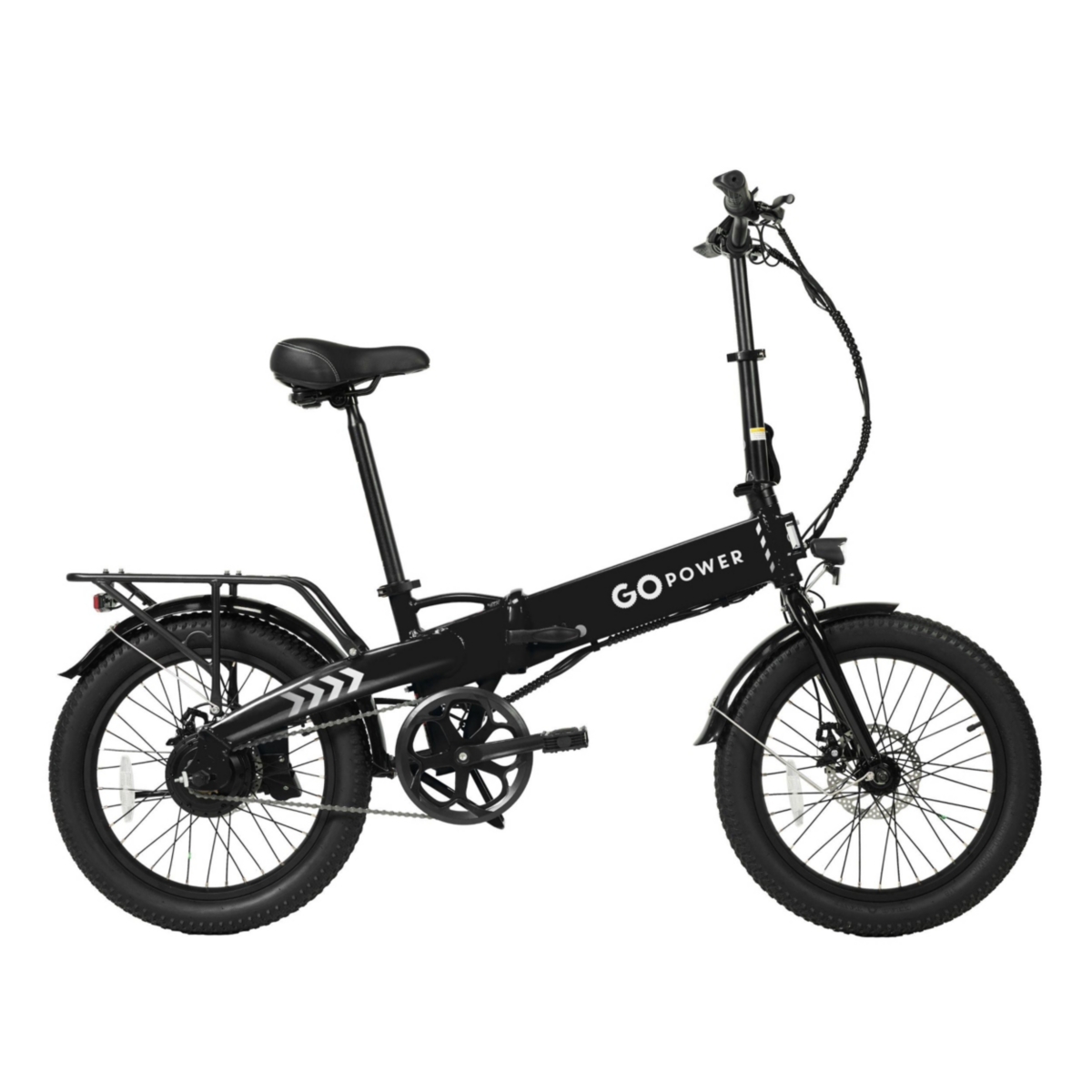 GoPowerBike GoVolt Folding Electric Bike for Adults | 20" Tires | 500W Motor | 45+ Mile Range | 20mph Top Speed | Class 1 & 2 eBike