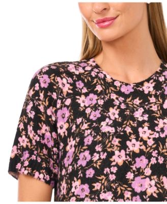 Women's Crew Neck Pull-On Printed Sweater