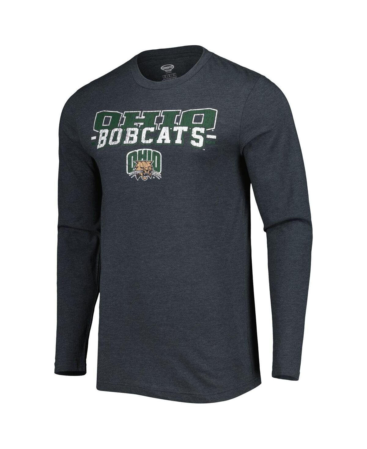 Concepts Sport Men's Green/charcoal Ohio Bobcats Meter Long Sleeve Top And Pants Sleep Set In Green