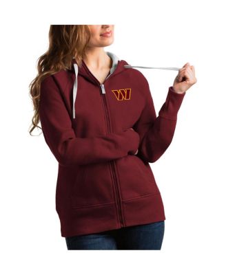 Women's Burgundy Washington Commanders Victory Full-Zip Hoodie