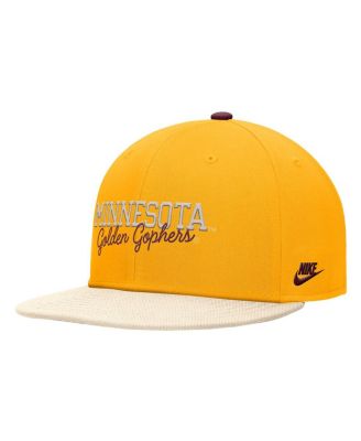 Men's Gold Minnesota Golden Gophers Vintage Script Pro Dri-FIT Snapback Hat