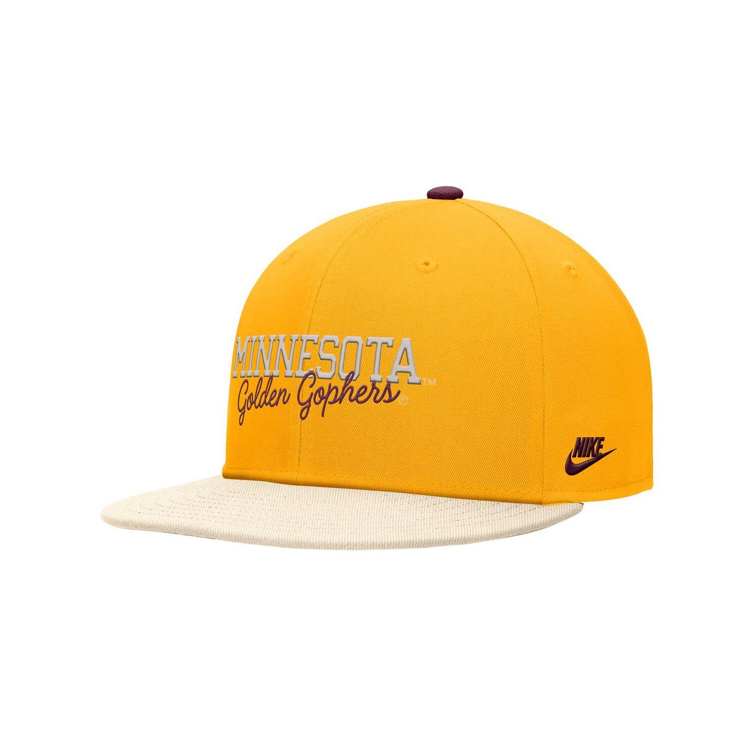 Men's Gold Minnesota Golden Gophers Vintage Script Pro Dri-FIT Snapback Hat