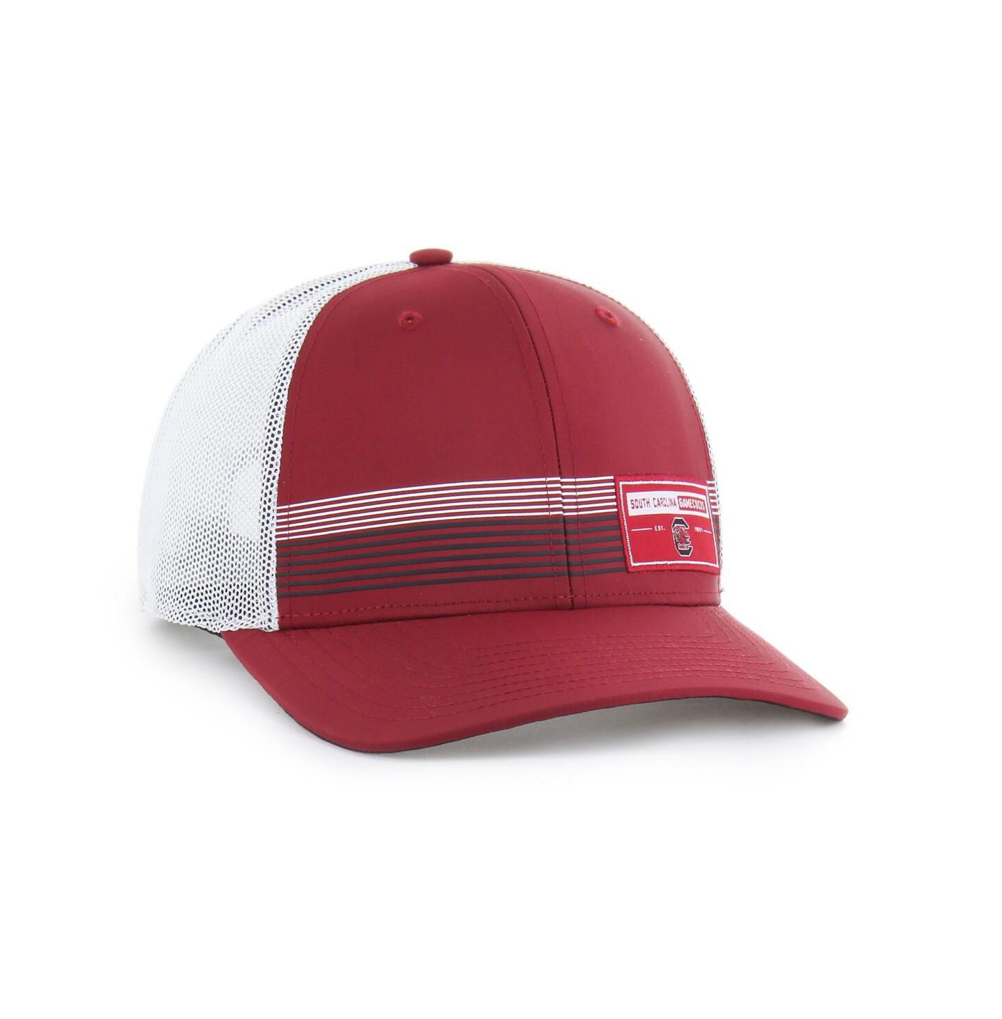 Мужская кепка '47 Brand Garnet South Carolina Gamecocks Rangefinder Brrr Trucker Adjustable Hat — фото 2