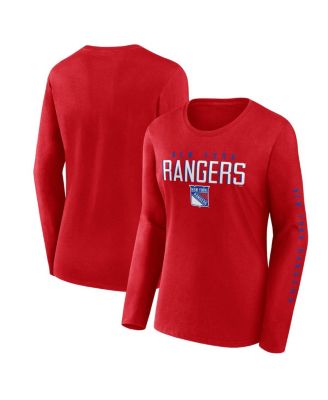 Fanatics - Women's&nbsp;Red New York Rangers Long Sleeve T-Shirt
