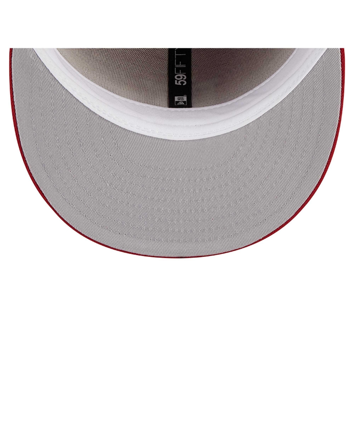 New Era Men's Crimson Indiana Hoosiers 59fifty Fitted Hat In Red