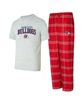 Concepts Sport - Men's Fresno State Bulldogs Top and Pants Sleep Set