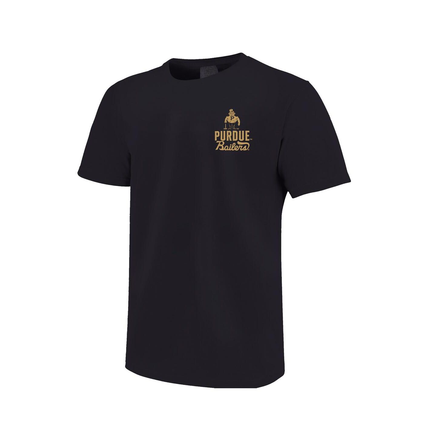 Детская футболка Image One Black Purdue Boilermakers Comfort Colors Mascot Overlay — фото 2