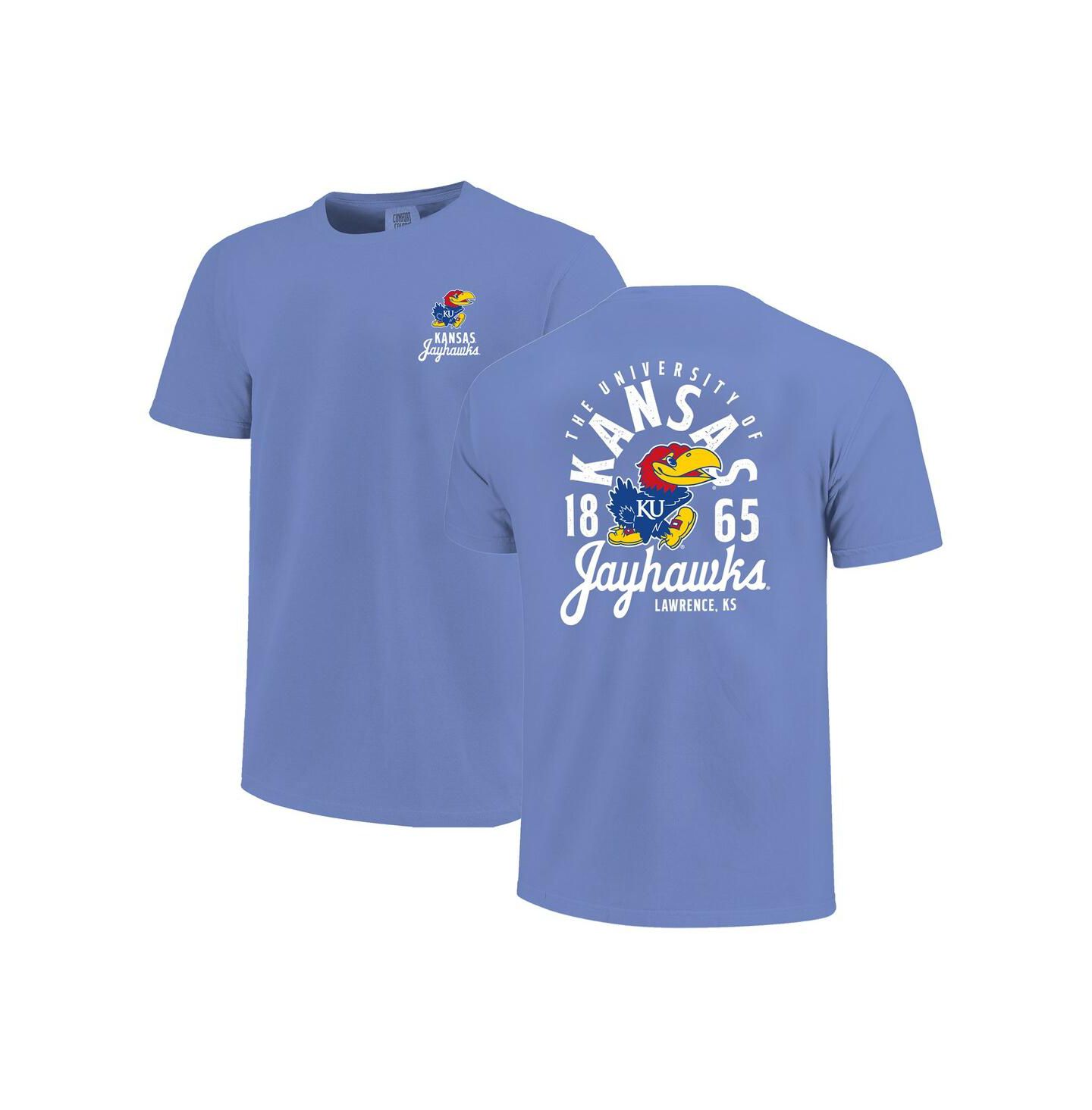 Детская футболка Image One Royal Kansas Jayhawks Comfort Colors Mascot Overlay — фото 1