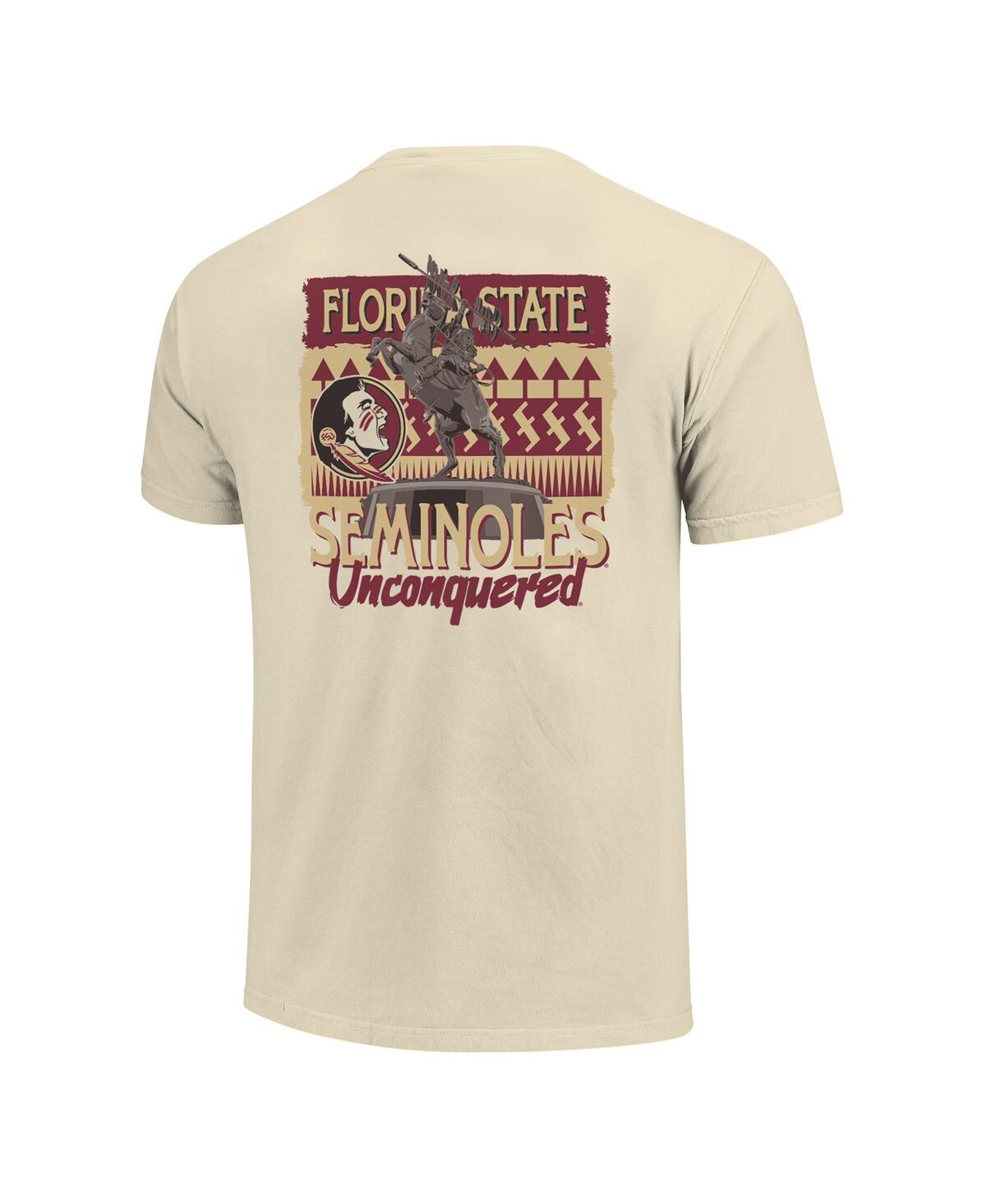 Image One Men's And Women's Natural Florida State Seminoles Hyper Local Statue T-shirt In Brown