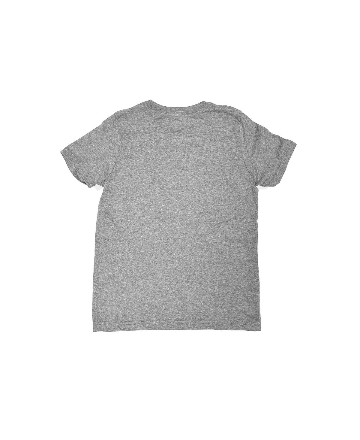 1863fc Big Boys And Girls Heather Gray Phoenix Rising Fc Color Badge T-shirt In Gray