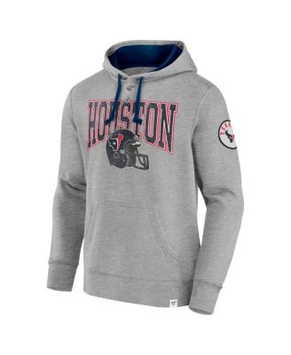 Men's Heather Gray Houston Texans Label Maker Pullover Hoodie