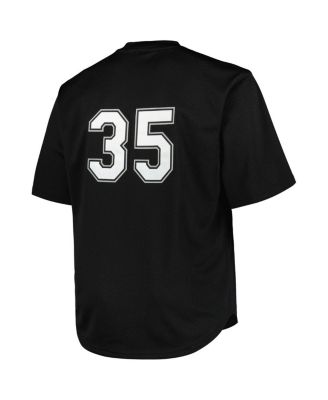 Men's Profile Frank Thomas Black Chicago White Sox Big Tall Cooperstown Collection Mesh Batting Practice Jersey