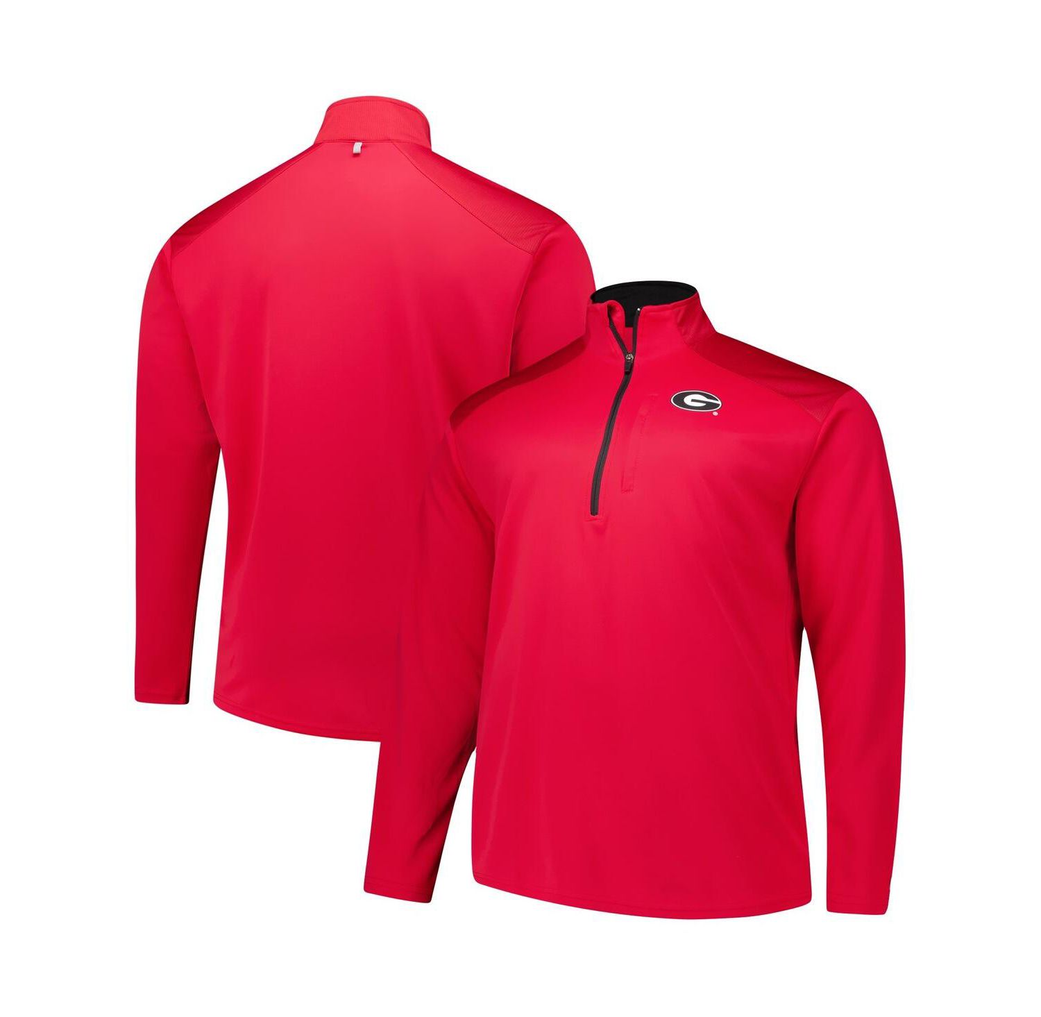 Men's Red Georgia Bulldogs Big & Tall Defender Quarter-Zip Sweatshirt